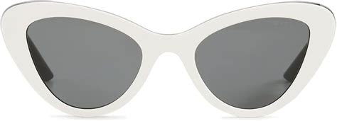 Amazon.com: Prada PR 13YS 10A5S0 White Plastic Cat